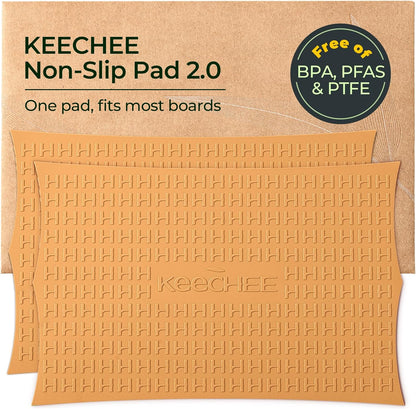 Keechee Silicone Non-Slip Mat for Cutting board, Preventing Cutting Injuries in the Kitchen Chopping Boards Feet for Kitchen Safe, Warm Gifts for Kitchen & Home Protector (Green)