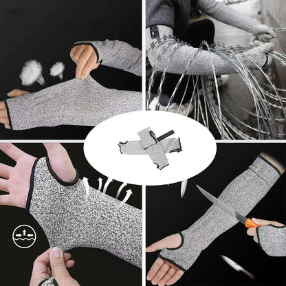 Cut Resistant Farmers Sleeves, Arm Burn Protection Sleeve for Thin Skin and Bruising, Arm Guards for Men Women