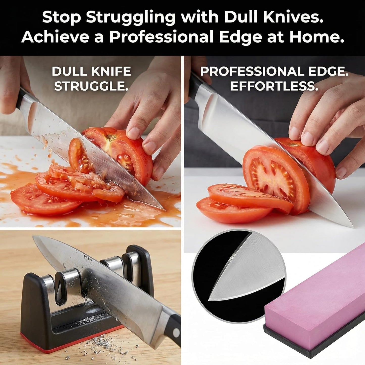 Knife Sharpening Stone 3000 Grit Sharpener Whetstone Set Ruby Fine Grinding Kitchen Tool Rectangle Sanding Stone Block for Kitchen/Hunting/Pocket Knives or Blade 200 * 50 * 25mm ﻿