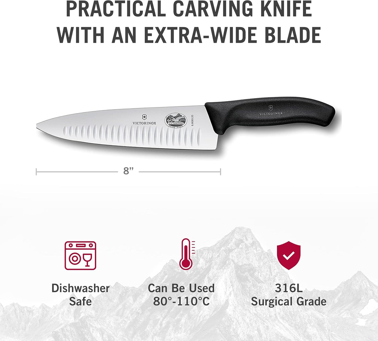 Victorinox Swiss Classic 8-Inch Chef's Knife with Granton Edge