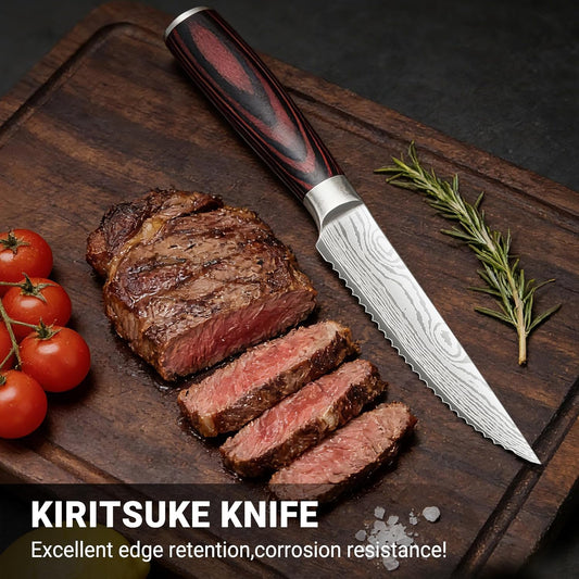 Nakiri Knife 7 Inch Sharp Meat Cleaver and Vegetable Kitchen Knife Damascus Asian Chef Knife for Home and Kitchen with Ergonomic Handle High Carbon Stainless Steel knife Chef Cooking Gift