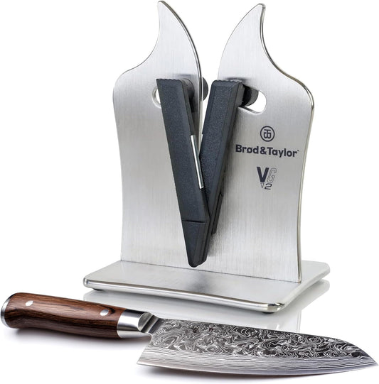 Brod & Taylor VG2 Classic Knife Sharpener | 3-Action Tungsten Carbide (Nylon)