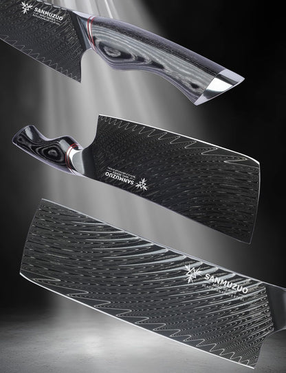 3.5 Inch Paring Knife - Fruit and Vegetable Peeling Knives, Black Damascus Steel with Ergonomic Handle - MIAO Series