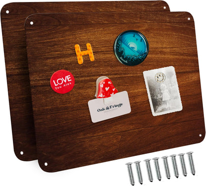 9 inches x 6.5 inches Stainless Steel Plate for Magnets, 3M Adhesive Back, Mounting Screws, Ideal for Magnetic Shelf, Spice Holders, Colorful Magnets as a Gift. Mount Anywhere! (Silver, 1 Pack)