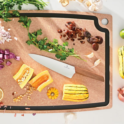 Epicurean Gourmet Series Cutting Board with Juice Groove, 19.5-Inch by 15-Inch, Natural/Slate