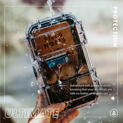 Evergreen 56 Dry Box - EDC Tough Protective Case USA Made for Organization of Cameras, Phones, Camping, Fishing, Hiking, Water Sports (Red)