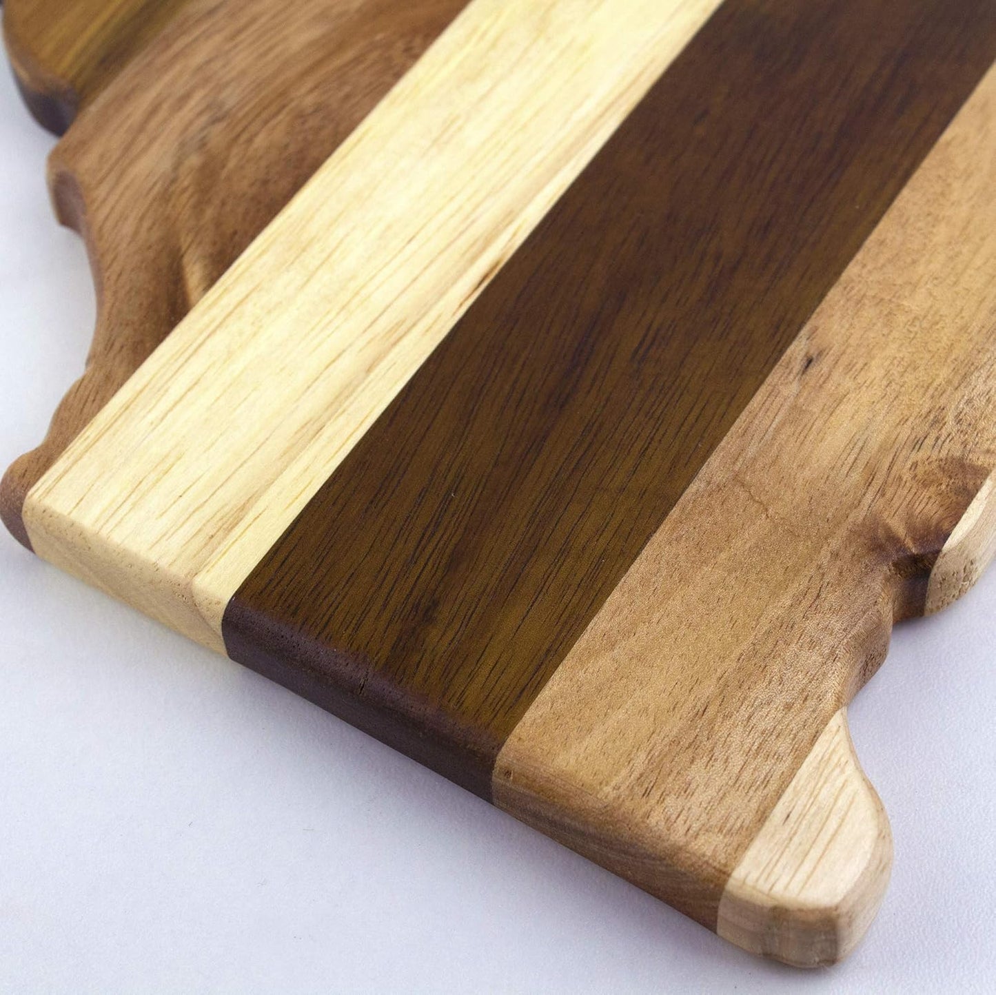 Totally Bamboo Rock & Branch Series Shiplap Michigan State Shaped Wood Serving and Cutting Board | Great for Wall Art