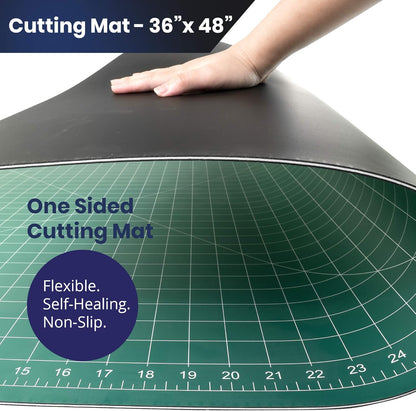 Pacific Arc Double Sided Self Healing Cutting Mat - Thick and Durable Vinyl Rotary Cutting Mat for Sewing & Scrapbook Paper Cutting Mat (09"x 12")