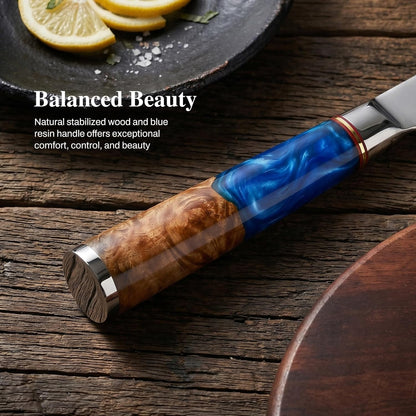 MDHAND Chef Knife 8 Inch, Professional Kitchen Knife, VG10 Steel Japanese Knife with Ergonomic Pakkawood Handle, Ultra Sharp Cooking Knives for Home Kitchen, Gifts for Men and Women