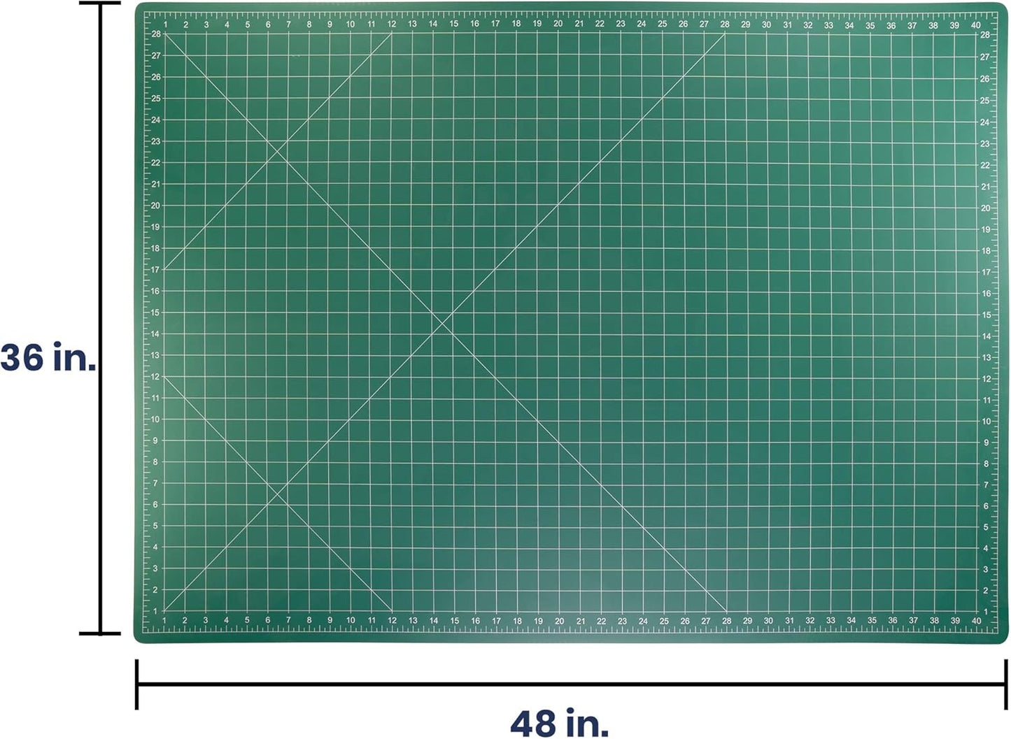 Pacific Arc Double Sided Self Healing Cutting Mat - Thick and Durable Vinyl Rotary Cutting Mat for Sewing & Scrapbook Paper Cutting Mat (09"x 12")