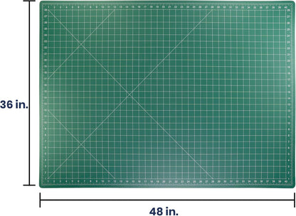 Pacific Arc Double Sided Self Healing Cutting Mat - Thick and Durable Vinyl Rotary Cutting Mat for Sewing & Scrapbook Paper Cutting Mat (09"x 12")