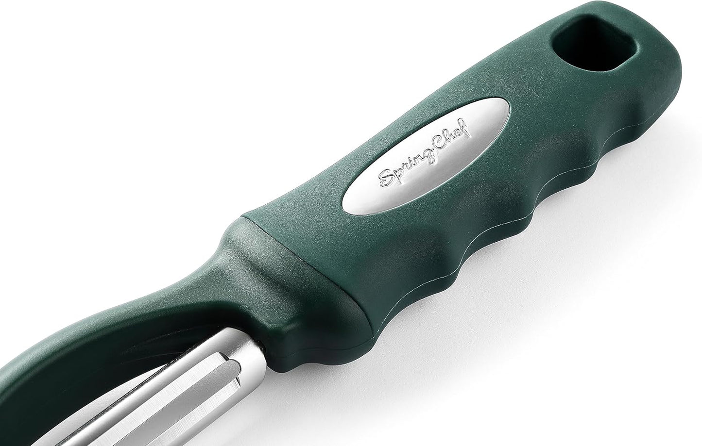 Spring Chef Premium Swivel Vegetable Peeler, Soft Grip Handle and Ultra Sharp Stainless Steel Blades - Perfect Kitchen Peeler For Veggie, Fruit, Potato, Carrot, Apple - Black