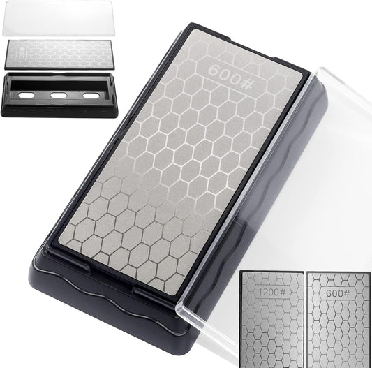 CWOVRS Diamond Sharpening Stones, 5 PCS Diamond Sharpening Plate with Honeycomb Surface for Fast Sharpening – Ideal Sharpening Stone Kit for Knives, Scissors, Outdoor Tools & Kitchen Blades 200-2000#