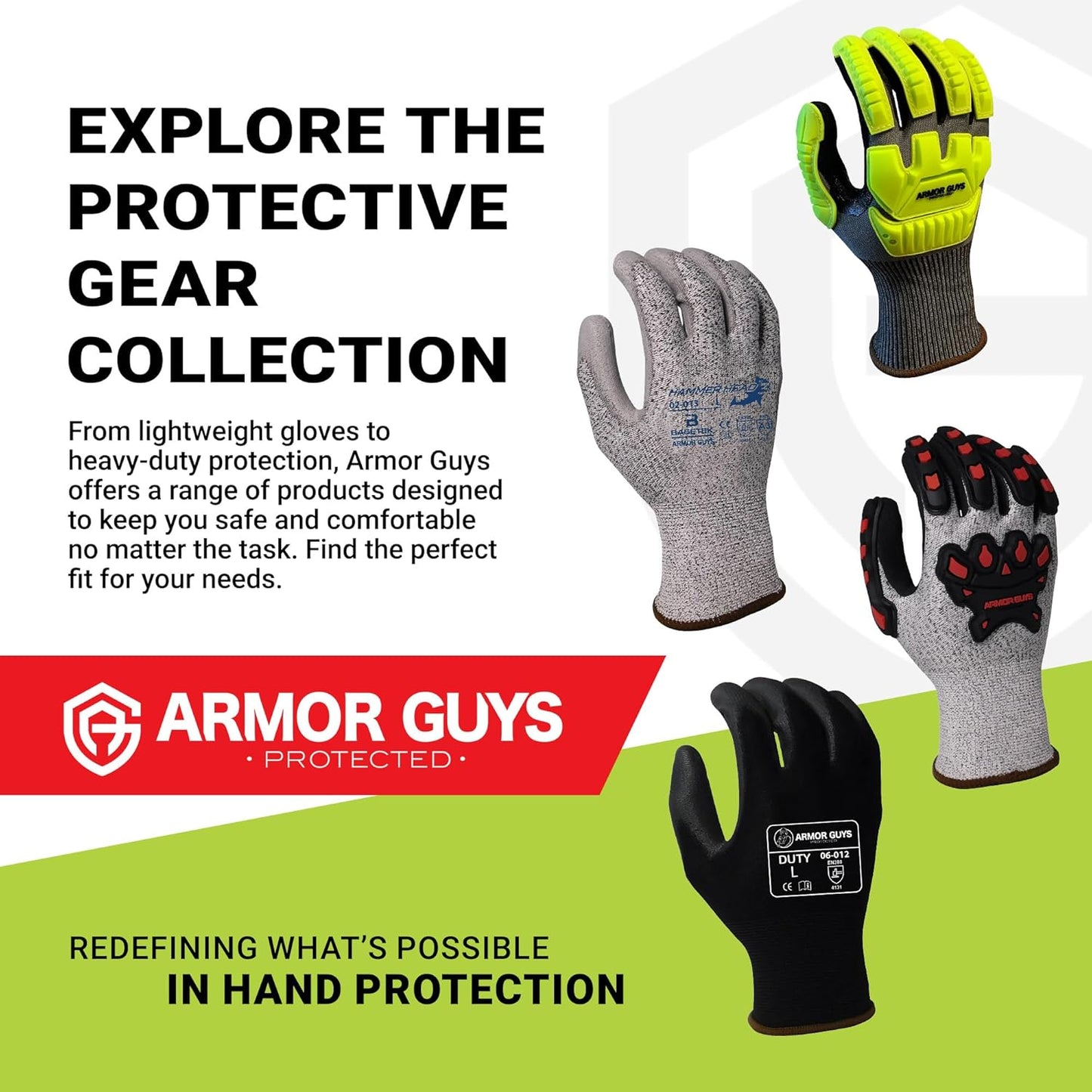 Armor Guys Kyorene Pro 00-840 A4 Cut Resistant Work Gloves - Graphene, Nitrile Grip, Durable, Breathable for Industrial Use - L, 12 Pairs