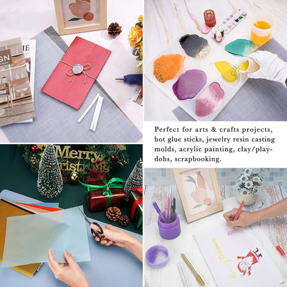 Gartful Extra Large Transparent Silicone Mat, Countertop Protector, 25.2 x 17.7 inches Silicone Sheet for Crafts Resin Jewelry Casting Mat Pad Nonstick Table Placemat