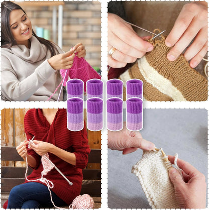 20Pcs Crochet Finger Guard Protectors Covers Compression Knitting Finger Sleeves Protects Finger Cushion for Writing