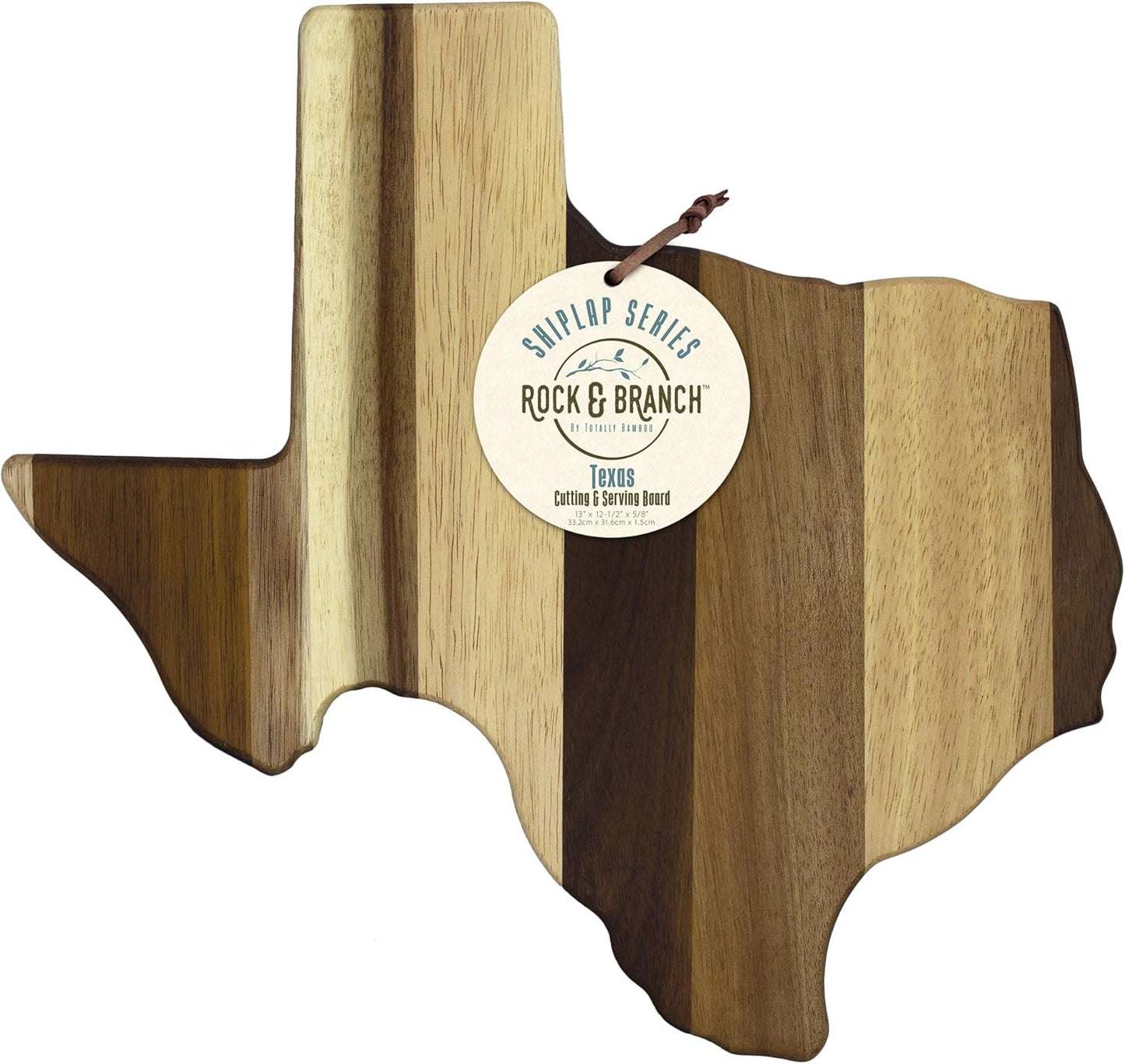 Totally Bamboo Rock & Branch Series Shiplap Michigan State Shaped Wood Serving and Cutting Board | Great for Wall Art