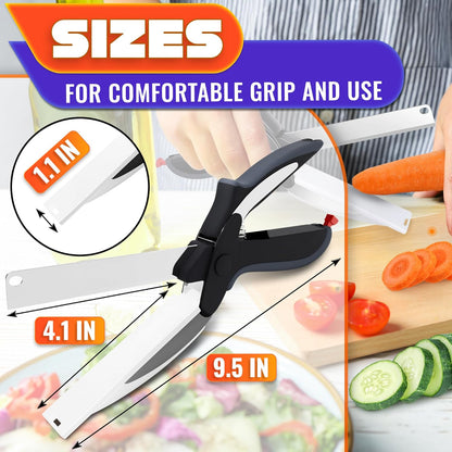 Stainless Steel Poultry Shears – Heavy Duty Kitchen Shears for Food with Hardened Blades, One-Hand Safety Lock, Spring Mechanism, Dishwasher Safe – Chicken, Meat Cutting, Turkey, Fish, and Vegetables
