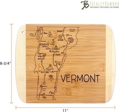 Totally Bamboo A Slice of Life New Jersey State Serving and Cutting Board, 11" x 8.75" - Colors B