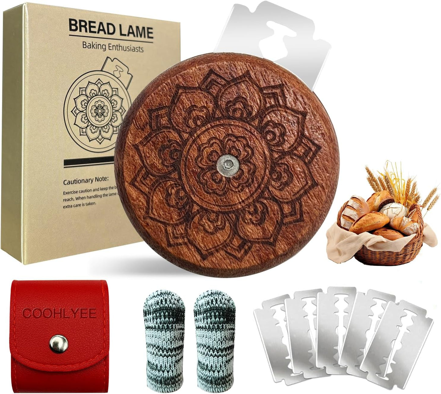 UFO Bread Lame Dough Scoring Tool - Professional Sourdough scoring tool for Sourdough Bread Baking & Bread Making Tools - Sourdough Bread Baking Supplies for Bread Baking Gifts