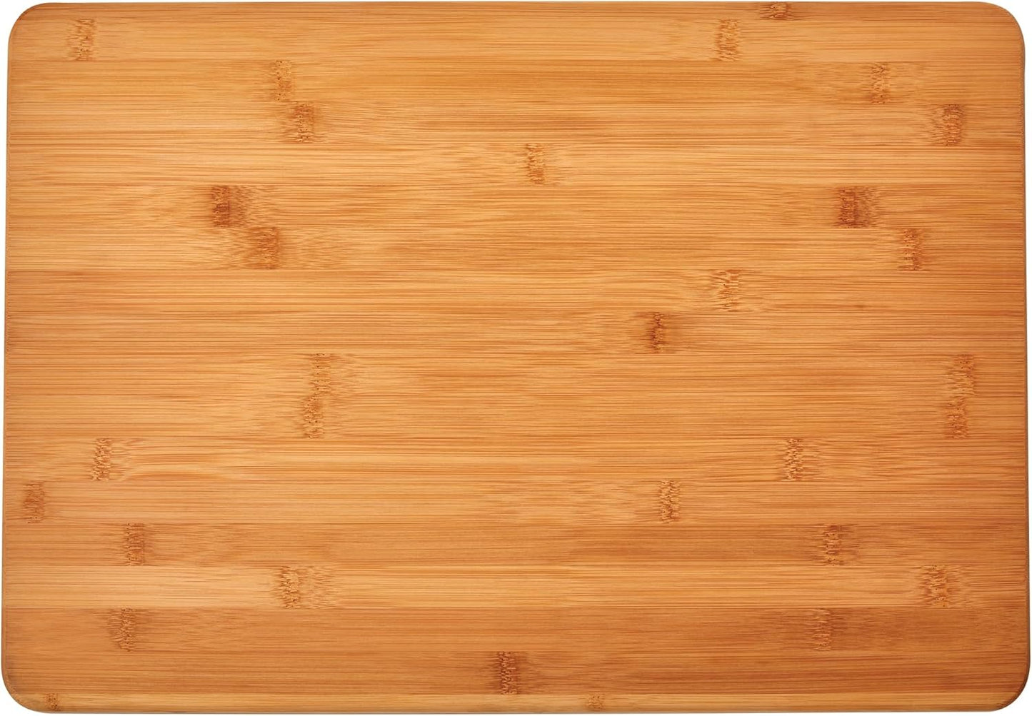 Farberware Extra-Large Wood Cutting Board, Reversible Chopping Board for Kitchen Meal Prep and Serving, Charcuterie Board, 14.17-Inch x 20.08-Inch, Bamboo