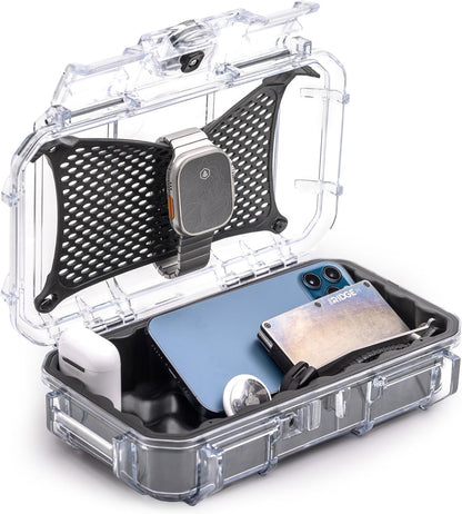 Evergreen 56 Dry Box - EDC Tough Protective Case USA Made for Organization of Cameras, Phones, Camping, Fishing, Hiking, Water Sports (Red)