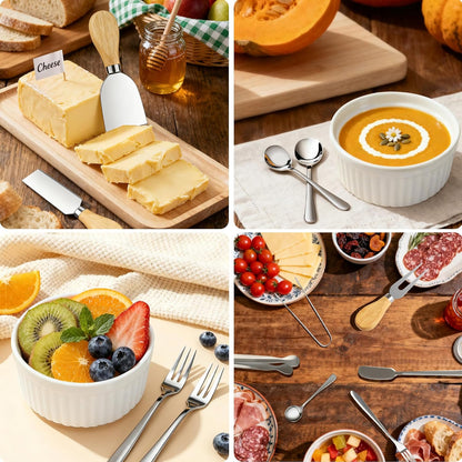 Charcuterie Boards Accessories Bowls Gold, Cheese Butter Spreader Knife Set Mini Serving Tongs, Forks, Spoons,Dipping Bowls with Lids, Toothpick Flags, Honey Dippers For Party Platter Making