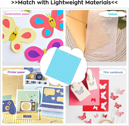 HTVRONT Cutting Mat, 6 Pcs Cutting Mat 12x12(Standard, Light, Strong, FabricGrip) Compatible with Cricut Maker 3/Maker 4/Maker/Explore 3/4/5/Air 2/One, Variety Adhesive Sticky Cutting Mats Accessories