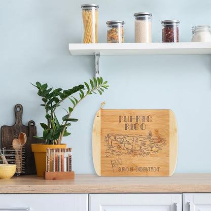 Totally Bamboo A Slice of Life New Jersey State Serving and Cutting Board, 11" x 8.75" - Colors A