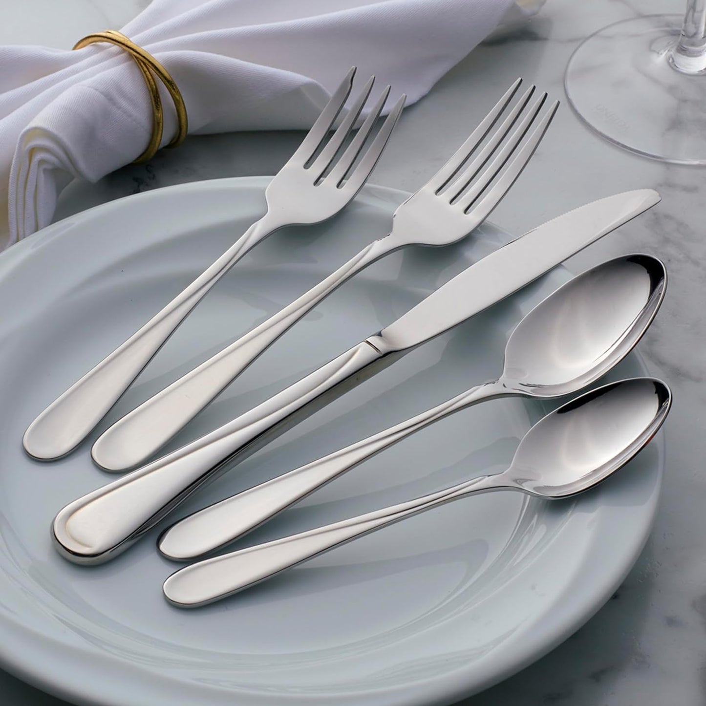 Oneida Flight Steak Knives, Set of 4, Silver