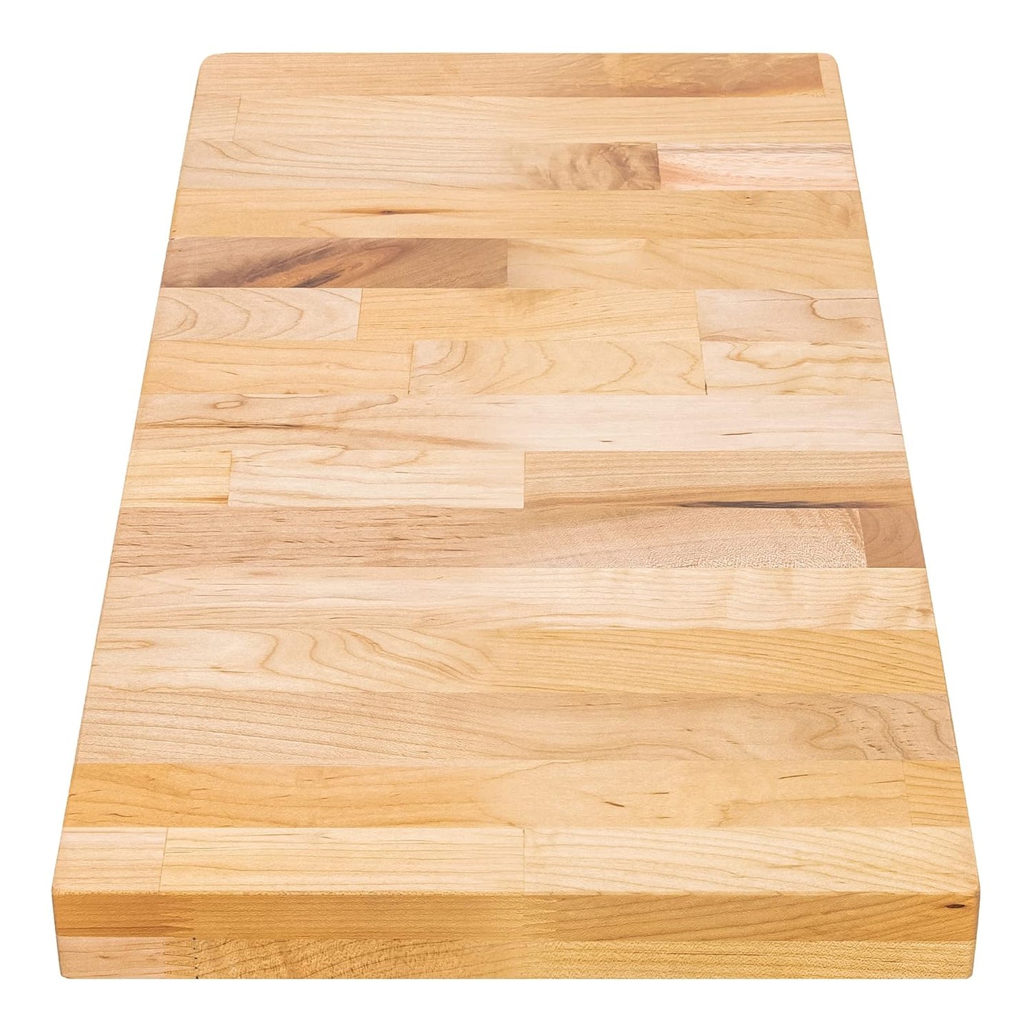 DuraSteel Solid Wood Table Top - 24 x 24 Butcher Block Countertop - Natural Maple Slab Wood Cutting Board for Kitchen Workbench Desk Top, Large Charcuterie Boards Counter Round Chopping Wooden Bamboo