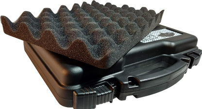 Cedar Mill Fine Firearms TSA Approved Hard Gun Case – Airline Approved Lockable Pistol Carrying Case with Dual Latch & Customizable Foam – Fits 9mm Handgun, Revolver & Firearm for Travel & Range Use