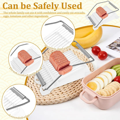 Onigiri Molds Set, Triangle Onigiri Molds Cute Cat Shape Rice Ball Maker, Musubi Press Mould with Ham Slicer and Gimbap Mould, Reusable Sushi Making Kit for Kid Lunch Home DIY Picnic Tools