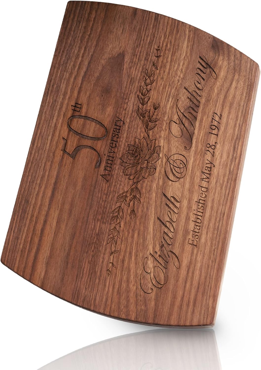 Blue Ridge Mountain Gifts Personalized Wood Cutting Board Laser Engraved Anniversary or Wedding Gift Custom Charcuterie Board Personalized Gift for Mothers