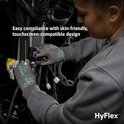 Ansell HyFlex Cut Resistant Touchscreen Work Gloves with Aerofit Precision Comfort Technology