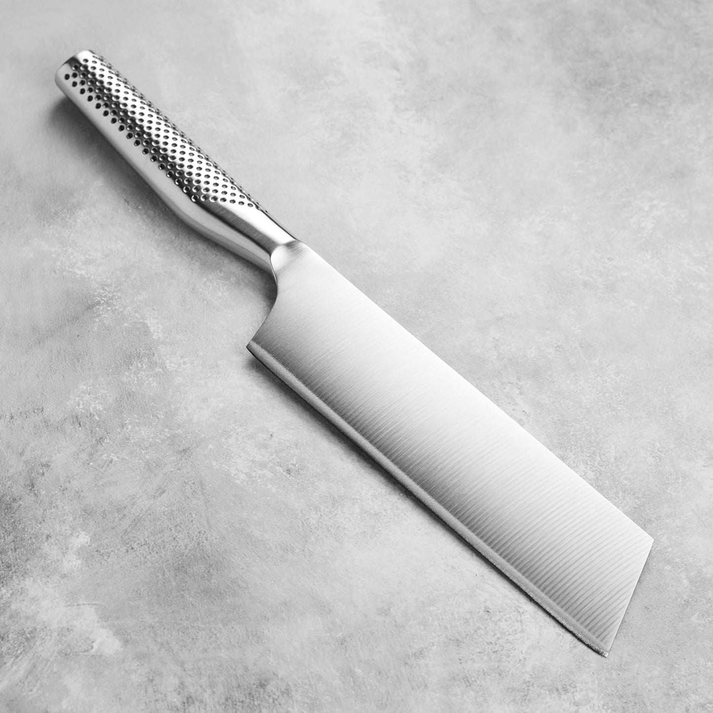 Global Model X 7" Nakiri Knife - Made in Japan - Heavy Duty Chopper