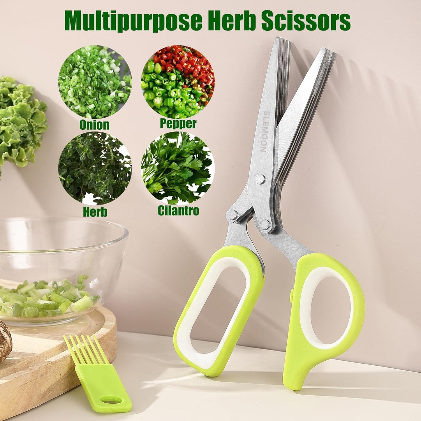 Heavy Duty Poultry Shears Kitchen Salad Scissors for Chicken Turkey Herb Vegetable 2pcs set Black