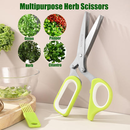 Heavy Duty Poultry Shears Kitchen Salad Scissors for Chicken Turkey Herb Vegetable 2pcs set Black