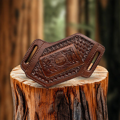 Leather Knife Sheath for Belt Pocket Folding Knife Holder Compact Draw Knifes Carrier EDC Tools Holster