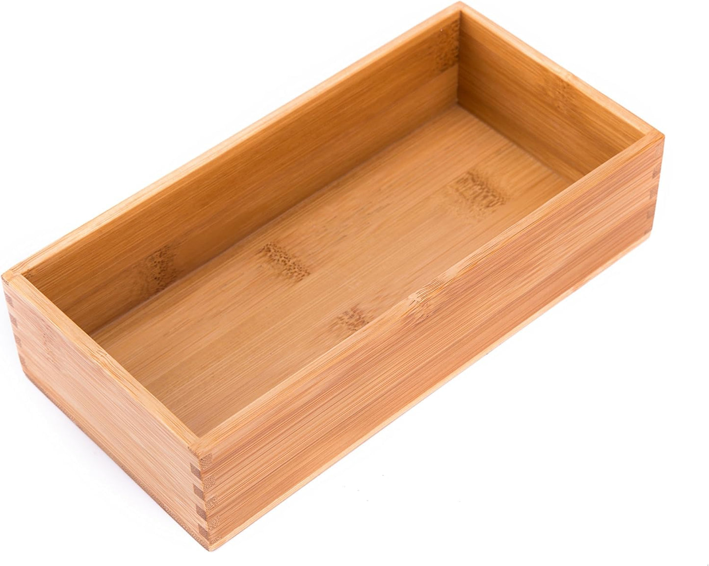 Bamboo Drawer Oragnizer Box, Kitchen Seasoning Organizer Tray, Tableware Knife Fork Organizer Box, Home Drawer Sorting Box, Bamboo 12"*4"