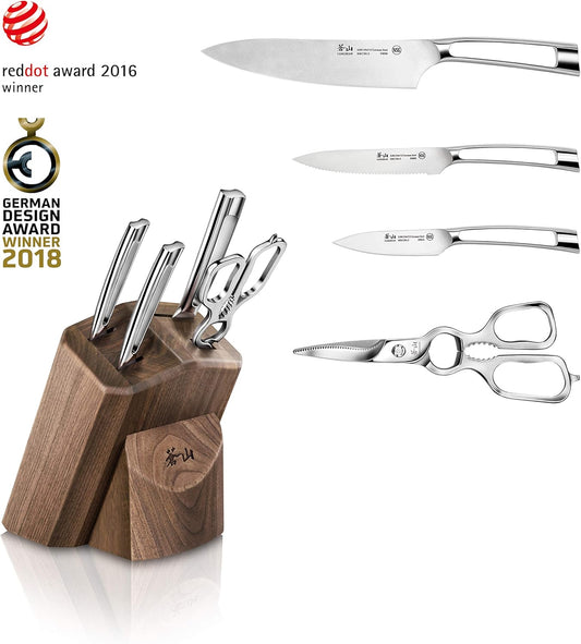 Cangshan N1 Series 59205 6-Piece German Steel Forged Knife Block Set, Oprah's Favorite Things 2017