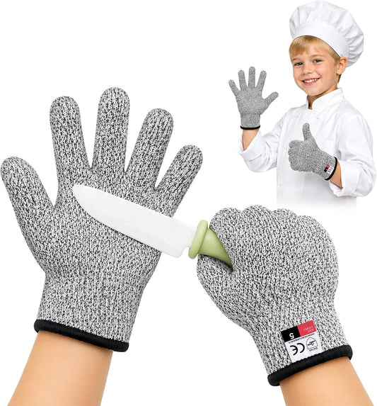 ZEEGO Level 5 Cut Resistant Gloves for Kitchen Food Grade, Machine Washable for Indoor&Outdoor Use