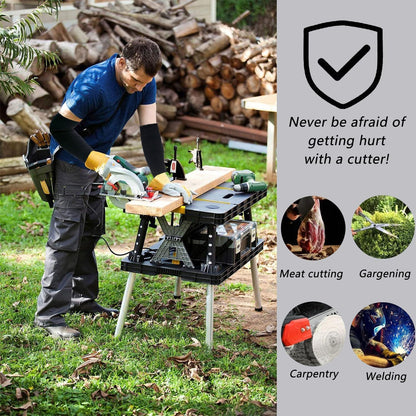 REDANHA Arm Protection Sleeves Level 5 Protection Cut Burn Resistant Sleeve Anti Abrasion Forearm Cover Protector