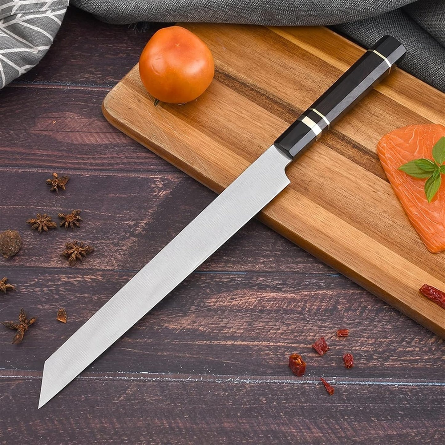 440C Salmon Sushi Knives stainless steel High-carbon Sashimi Fish Fillet Knife slicing blade fish knife chef knife