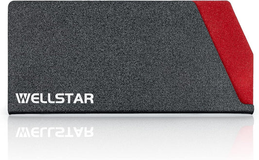 WELLSTAR Big Knife Edge Guard, Wide Meat Cleaver Knife’s Blade Covers, BPA Free ABS Protective Blade Sheath, Non-Scratch Felt Lining Butcher Chef Knife Cover (Knives not included)