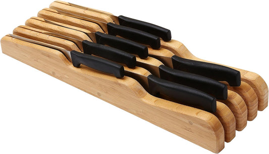 YBM Home 318 Bamboo in Drawer Knife Block - 8.75 in.