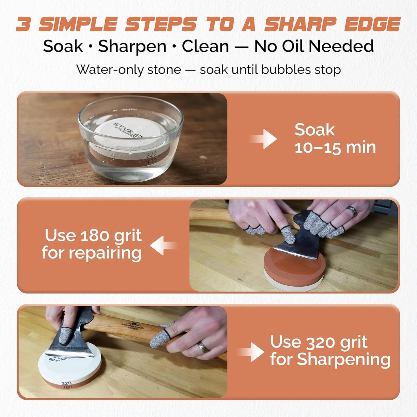 Premium Knife Sharpening Stone Set – Dual Grit Whetstones (400/1000 & 3000/8000), Leather Strop, Flattening Stone, Bamboo Base, Non-Slip Bases & Angle Guide for Kitchen, Chef & Hunting Knives
