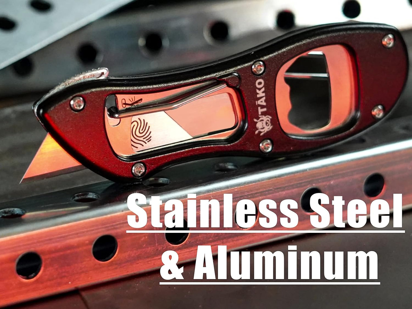 Tako X2- Retractable Utility Knife, Quick Change, Instant Extra Blade Access, Box Cutter, Pocket Knife, Compact