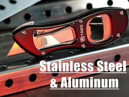 Tako X2- Retractable Utility Knife, Quick Change, Instant Extra Blade Access, Box Cutter, Pocket Knife, Compact
