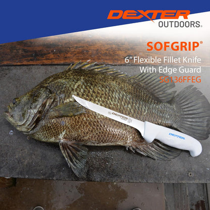 Dexter Outdoors 6" SOFGRIP Fillet Knife | Includes Edge Guard